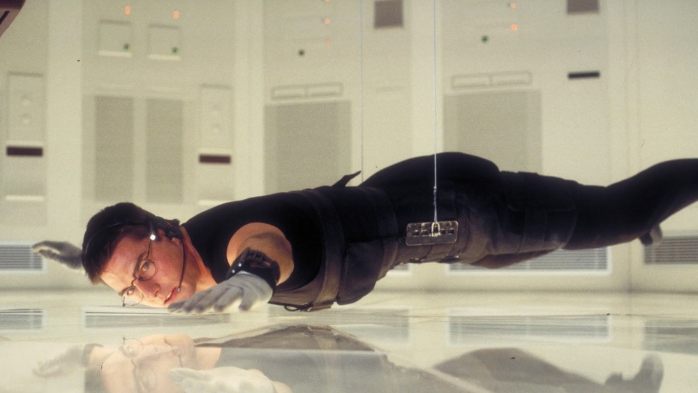 Tom Cruise dangling