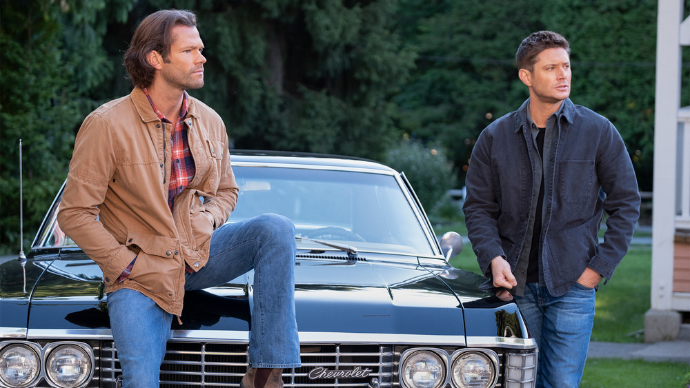 Sam and Dean Winchester with chevy