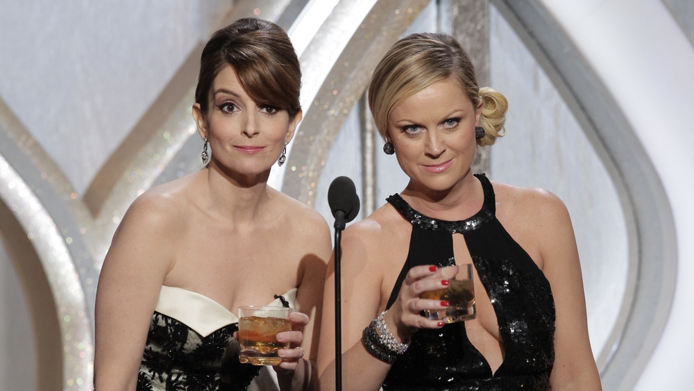 Tina Fey and Amy Poehler at the Golden Globes