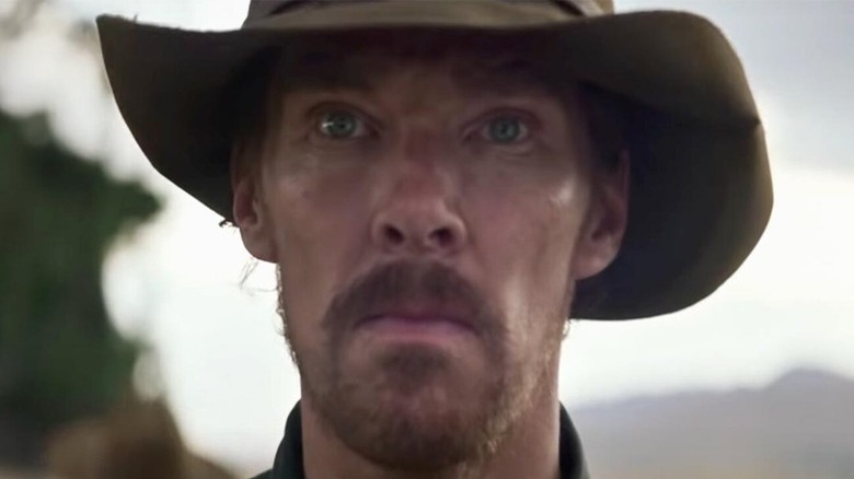 Benedict Cumberbatch looking grim