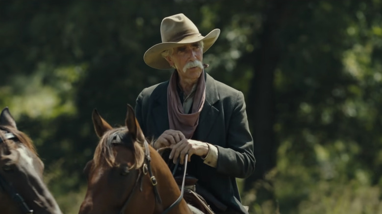 Sam Elliott riding horse