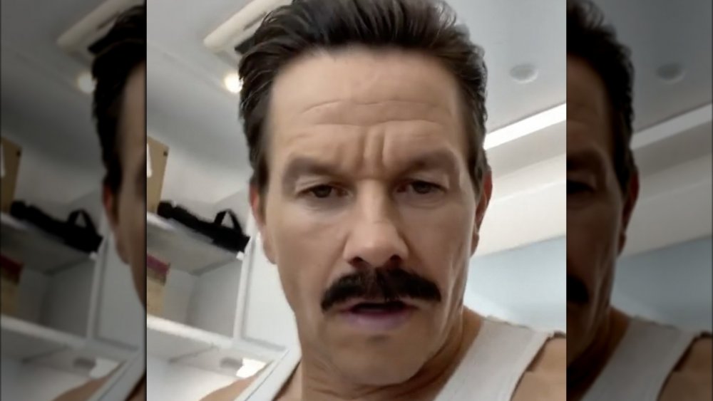 Mark Wahlberg mustache Instagram video