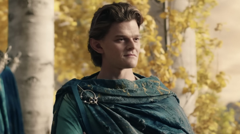 Robert Aramayo as Elrond in The Rings of Power