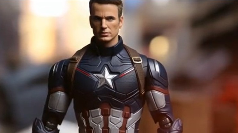 Captain America Barbie doll generated by AI