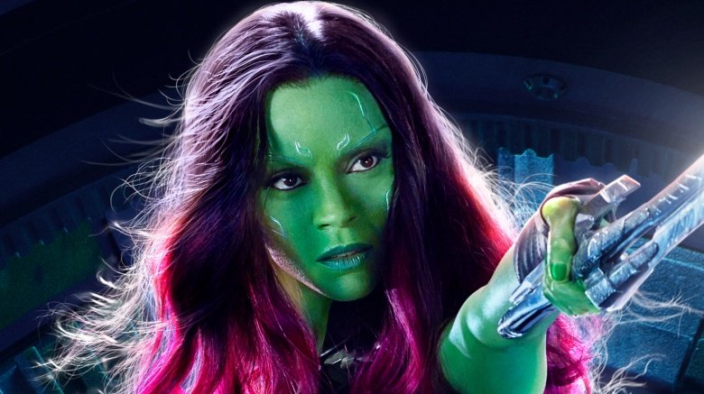 Gamora in Guardians promo art