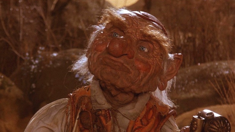 Hoggle sneering in the labyrinth