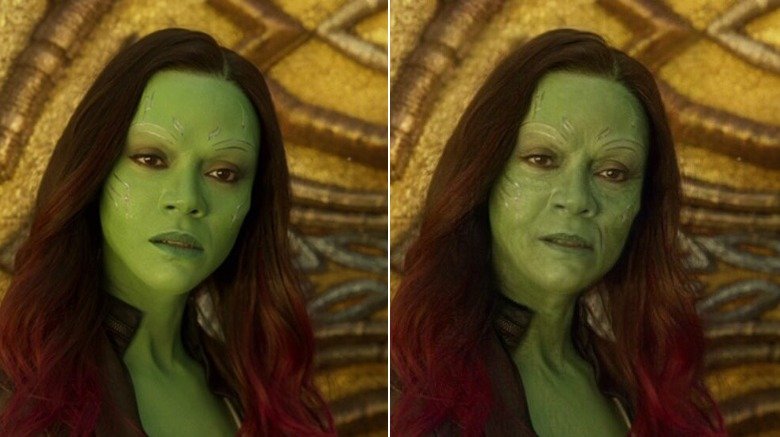 Zoe Saldana as Gamora