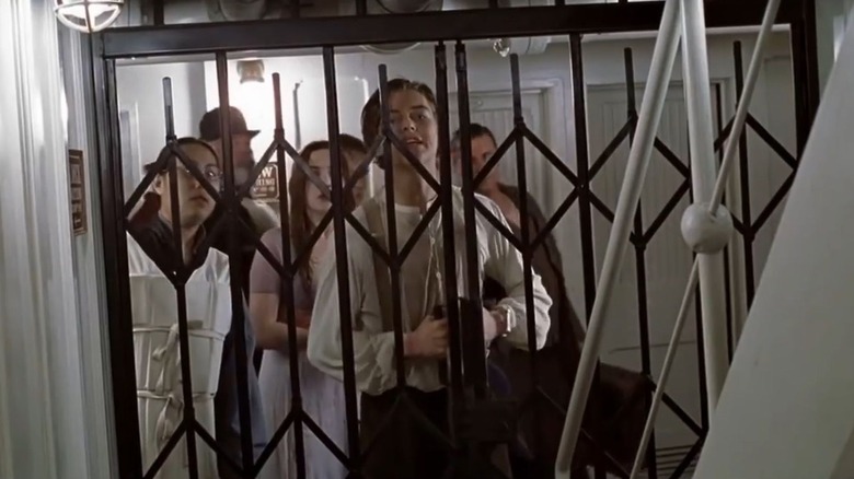 Jack, Rose and others trapped behind gate