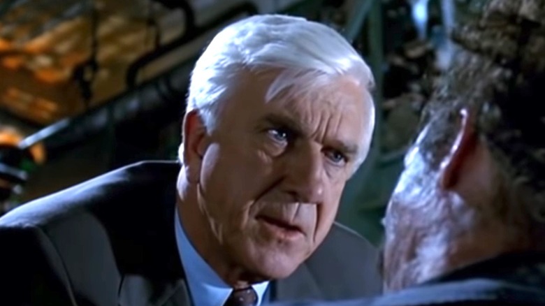 Frank Drebin looks at another person