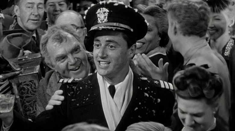 Harry toasting George Bailey in It's a Wonderful Life