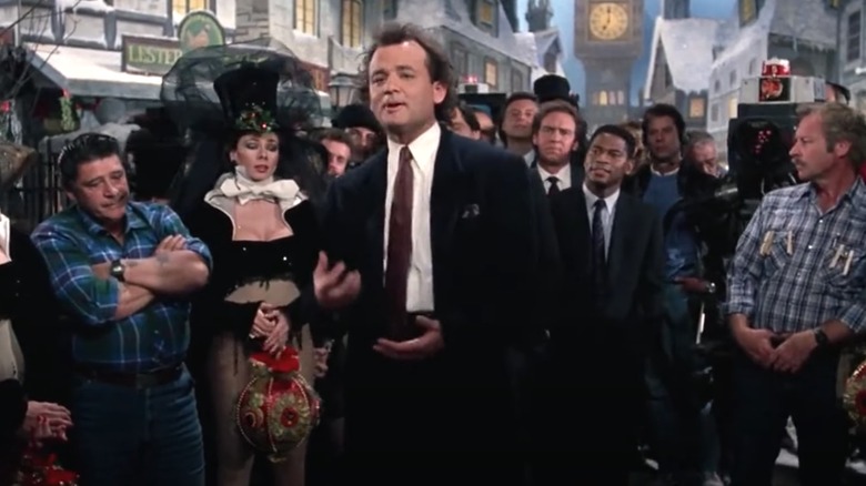 Bill Murray talking Scrooged