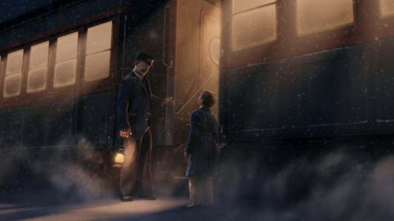 Conductor and Hero Boy in The Polar Express