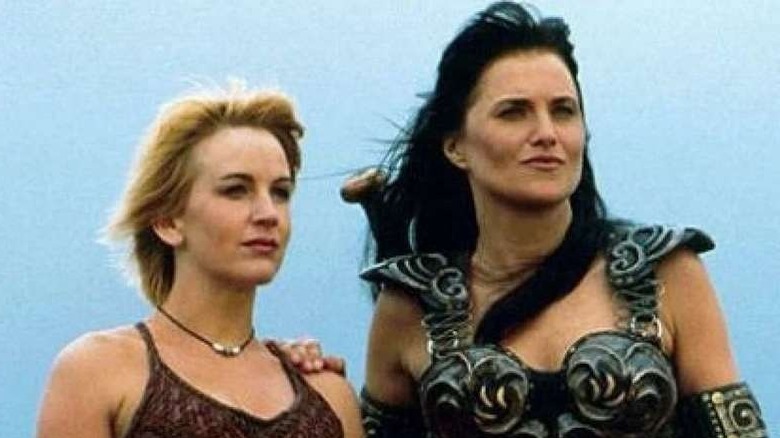 Renee O'Connor and Lucy Lawless