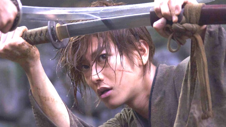 Rurouni Kenshin with scar