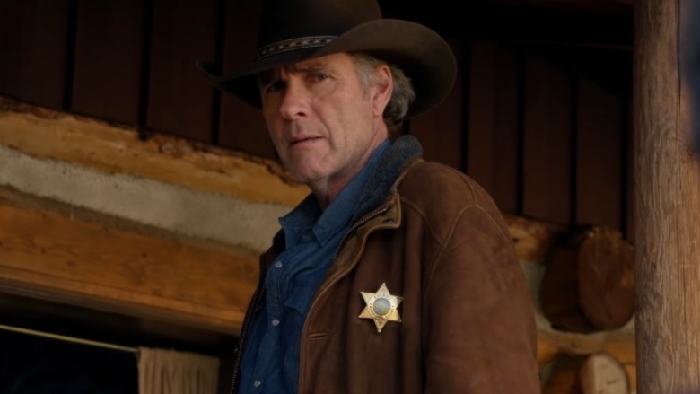 Sheriff Walt Longmire with a steely stare