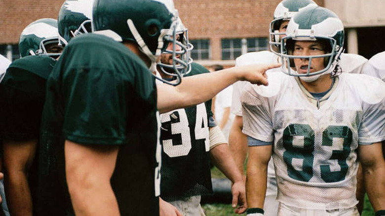 Vince Papale gets ready to play