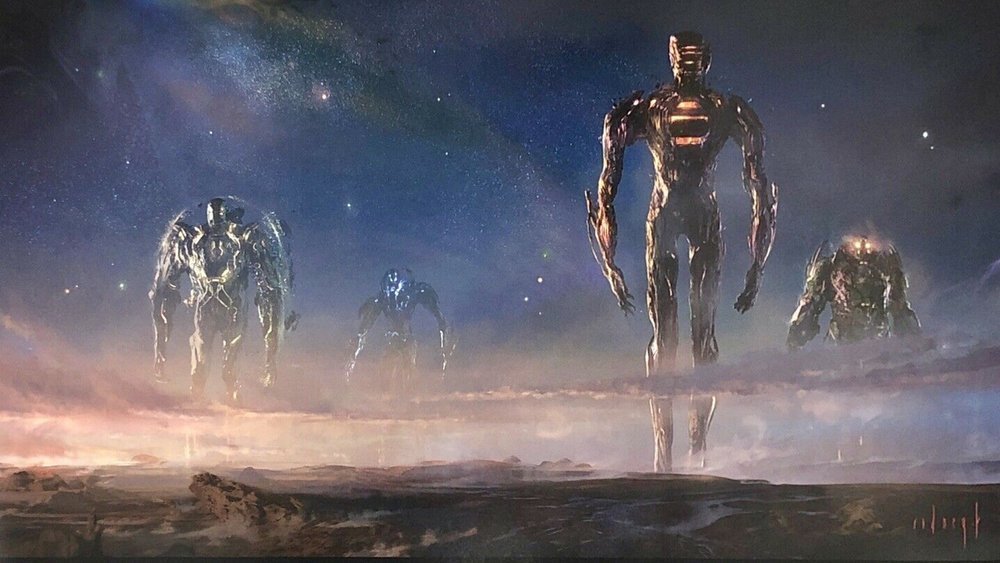 Artwork depicting 'The Eternals,' who will finally make it to cinemas in 2021. 