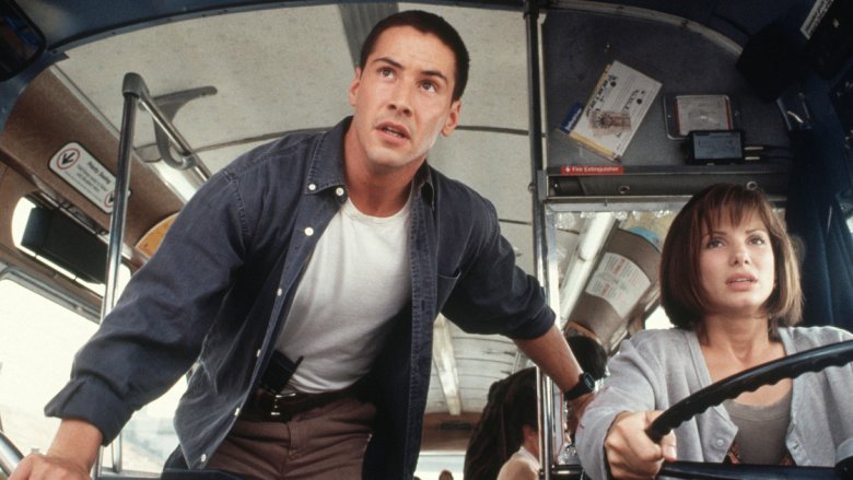 Keanu Reeves and Sandra Bullock in Speed