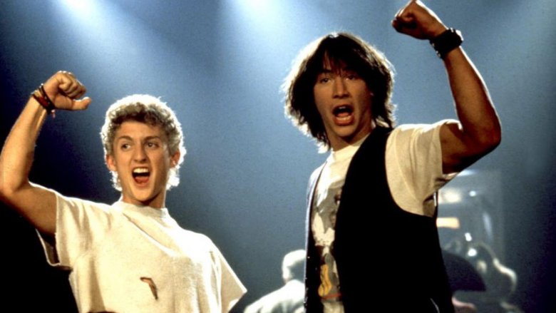 Alex Winter and Keanu Reeves in Bill & Ted's Excellent Adventure