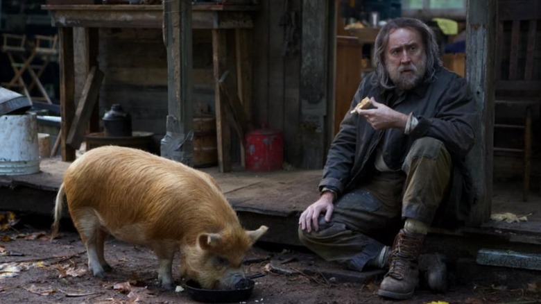 Nicolas Cage and his pig