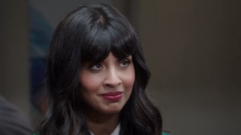 Jameela Jamil acting in The Good Place