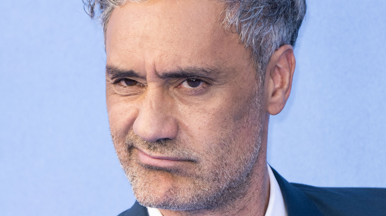 Taika Waititi looking annoyed