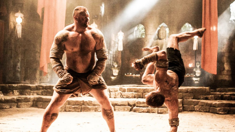 Hafþór Júlíus Björnsson and Alain Moussi in Kickboxer: Retaliation