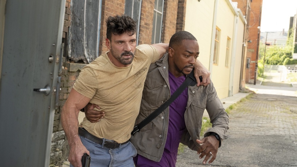 Frank Grillo and Anthony Mackie in Point Blank