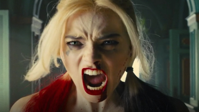 Harley Quinn screaming