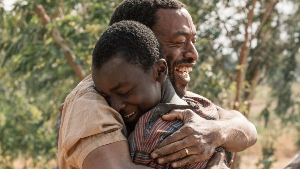 Maxwell Simba and Chiwetel Ejiofor in The Boy Who Harnessed the Wind