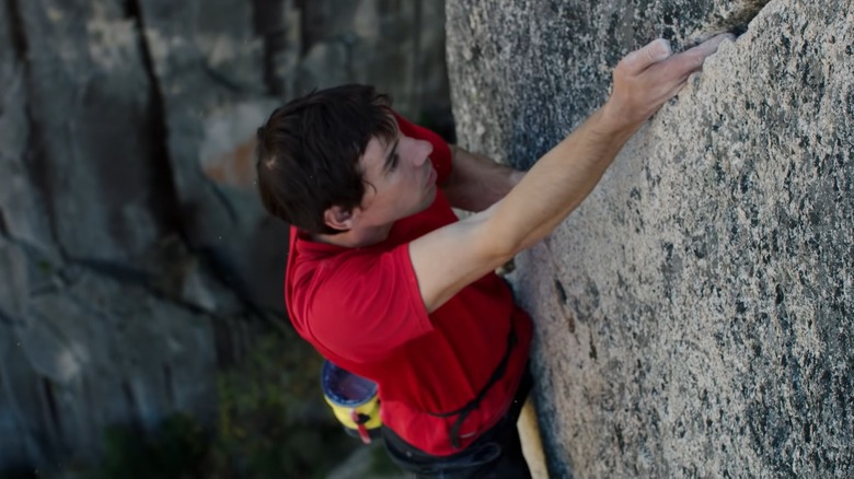 Alex Honnold climbs