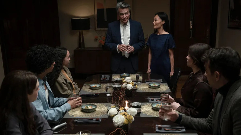 The York family gathers at a table