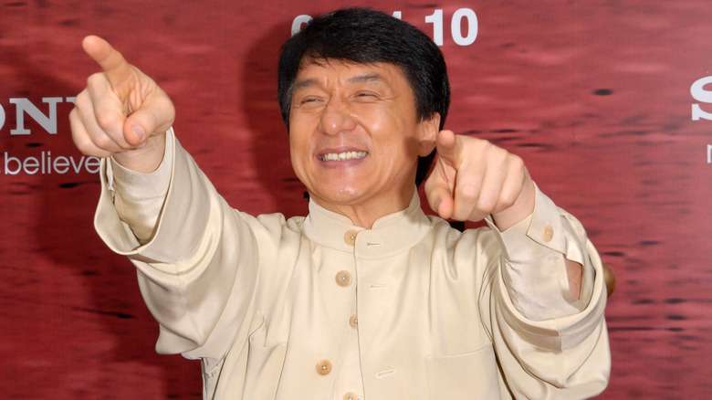 Jackie Chan pointing