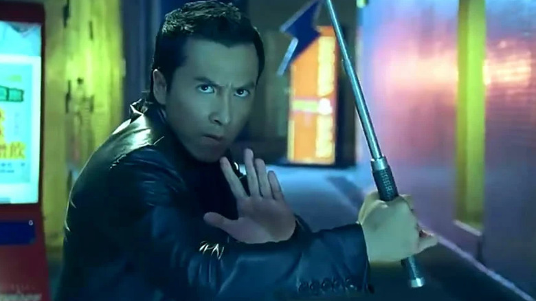 Donnie Yen with baton