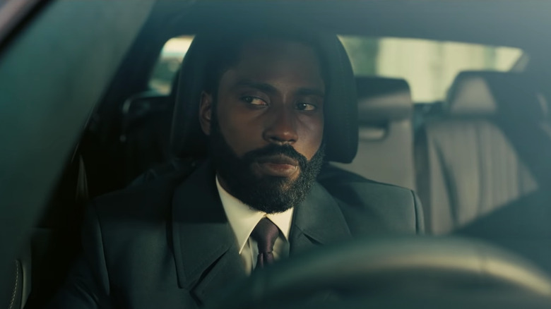 John David Washington in car