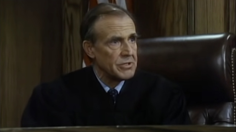 Richard Bull as judge on "Highway to Heaven"