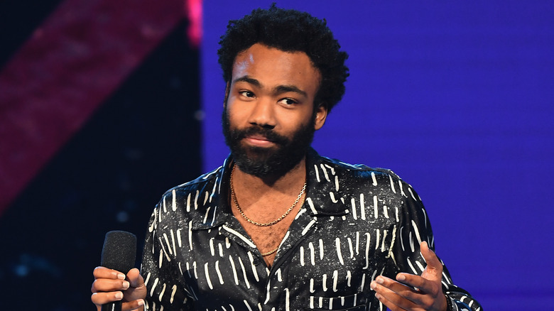 Donald Glover looking dapper onstage