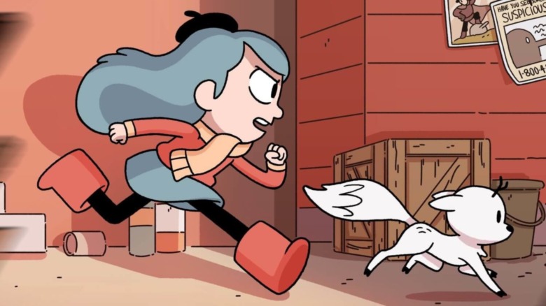 Hilda and Twig running