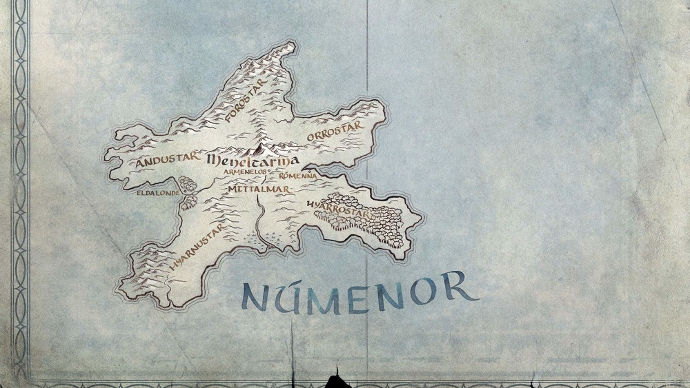 Numenor, west of Middl-earth