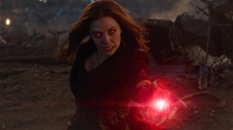 Scarlet Witch fighting