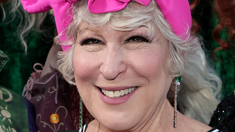 Bette Midler smiling into camera