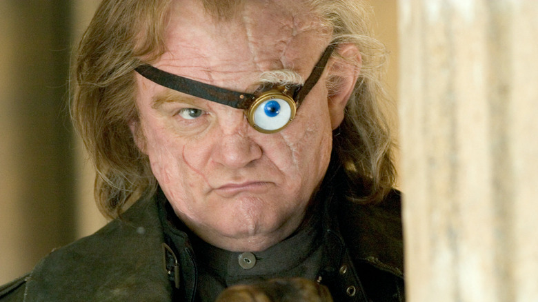 Mad-eye Moody glaring