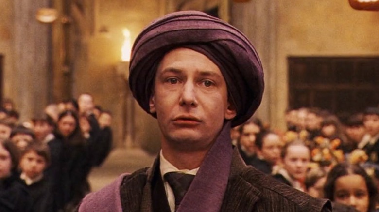 Quirrell standing the great hall