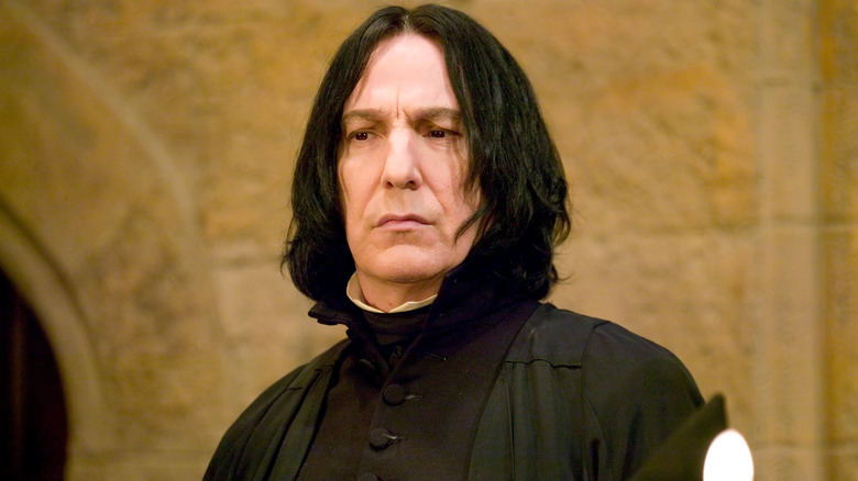 Severus Snape looking grim