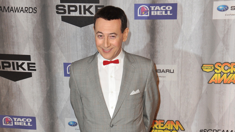 Paul Reubens red bow tie