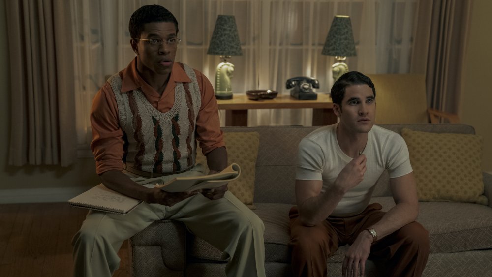 Darren Criss and Jeremy Pope in Hollywood season 1