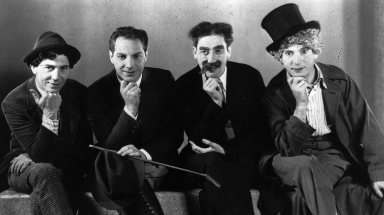 four of the five Marx Bros