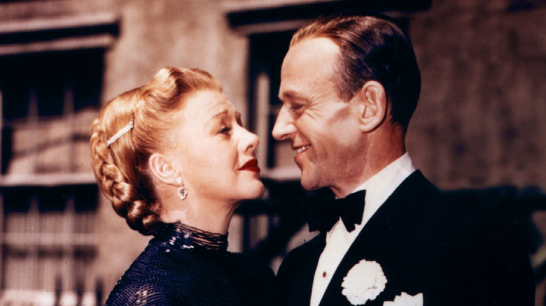 Ginger Rogers and Fred Astaire share smiles