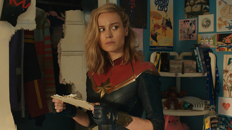 Captain Marvel in Kamala Khan's room