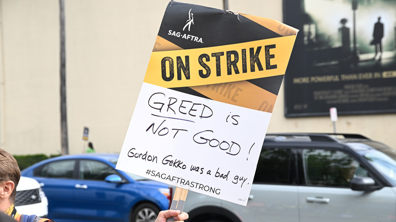 SAG-AFTRA strike sign